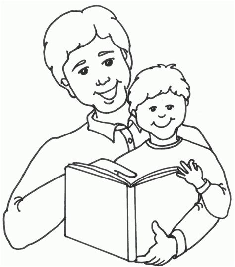 parent and child reading - Clip Art Library