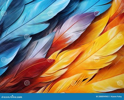 Colorful Feather Background Stock Illustration - Illustration of ...