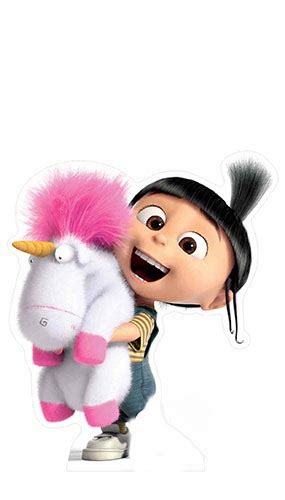 Minions Agnes With Fluffy Unicorn Lifesize Cardboard Cutout - 118cm ...