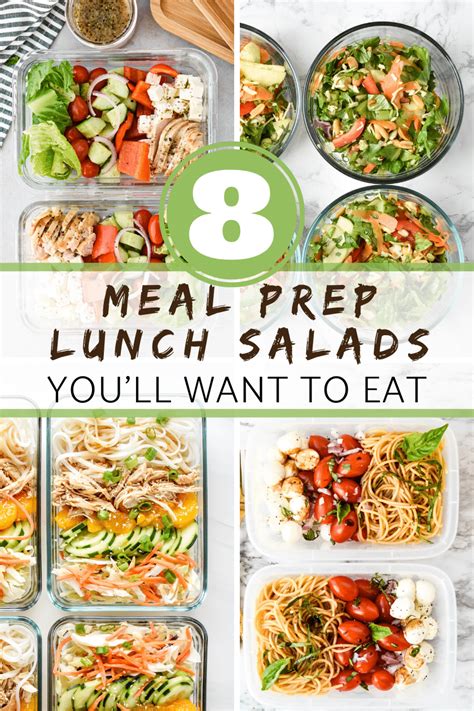 8 Meal Prep Work Week Salads that you will want to eat! - Meal Plan Addict