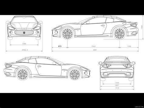 Technical Drawing Car