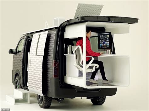 The Nissan van that comes with a built-in OFFICE that even slides out ...