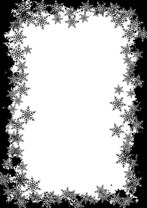 grunge style christmas snowflake border 15008797 Vector Art at Vecteezy