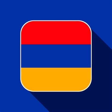 Premium Vector | Armenia flag official colors vector illustration