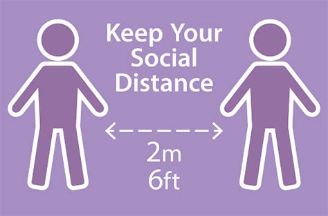 Social Distancing Poster Graphic Stock Illustration - Download Image ...