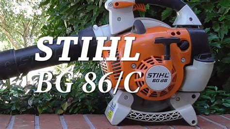 STIHL BG 86 Leaf Blower Simple Fix - YouTube