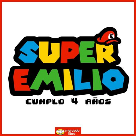 Logo Digital Personalizado De Super Mario Bros - $ 49.00 en Mercado Libre