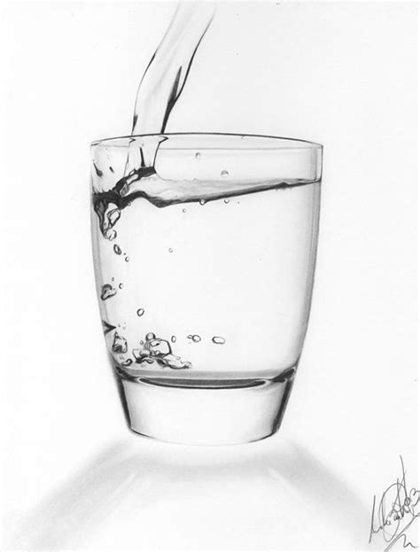 Glass of water - andre Illustration - Drawings & Illustration, Still Life, Other Still Life - ArtPal