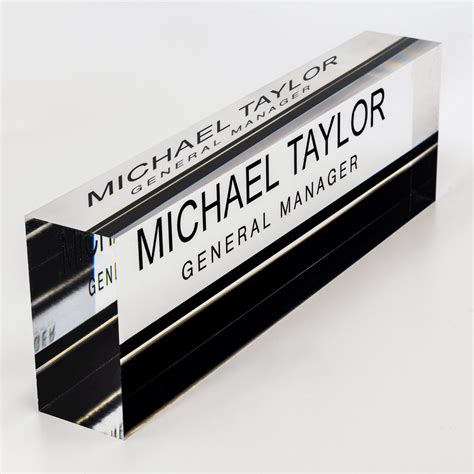 Personalized Name Plate for Desk | Custom Office Decor Nameplate Sign | Personalised Gift