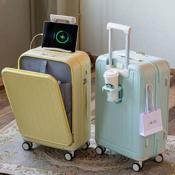 Carry On Luggage With Usb Charging Hard Side Suitcase With Front ...