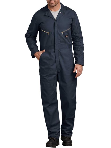 Dickies - Dickies Mens and Big Mens Deluxe Cotton Long Sleeve Coveralls - Walmart.com - Walmart.com