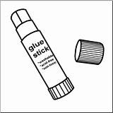 Glue Stick Coloring Page sketch template