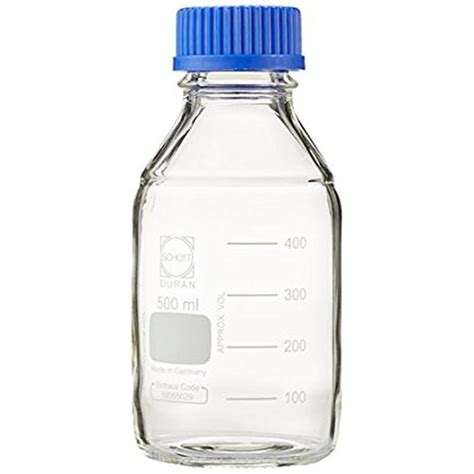 Schott clear bottles with GL45 screw cap – Scilab Supplies