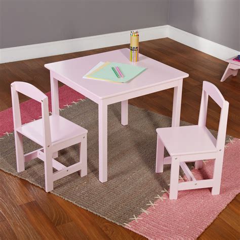 Simple Living Pink 3-piece Hayden Kids Table/ Chair Set | Kids table ...