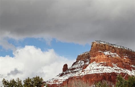 Winter Snow Red Rock Sedona by Sassy1902