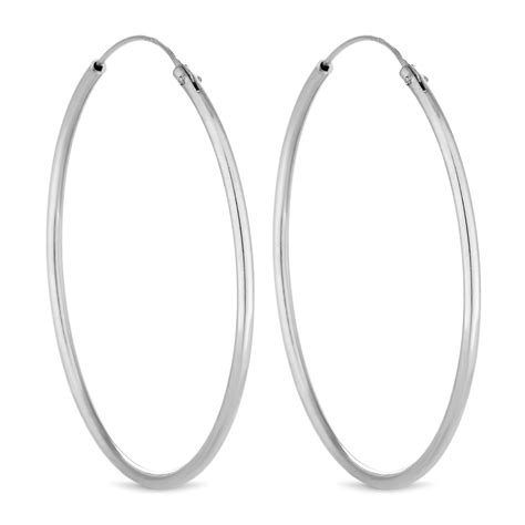 Simply Silver Sterling Silver 925 Hoop Earring - Jewellery from Jon Richard UK