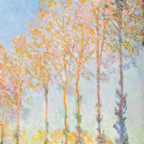 Claude Monet Poplars, Three Trees in Autumn, 1891 Mini Poster - Philadelphia Museum Of Art