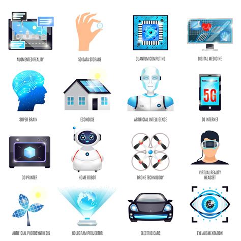 Future technology set 1392036 Vector Art at Vecteezy