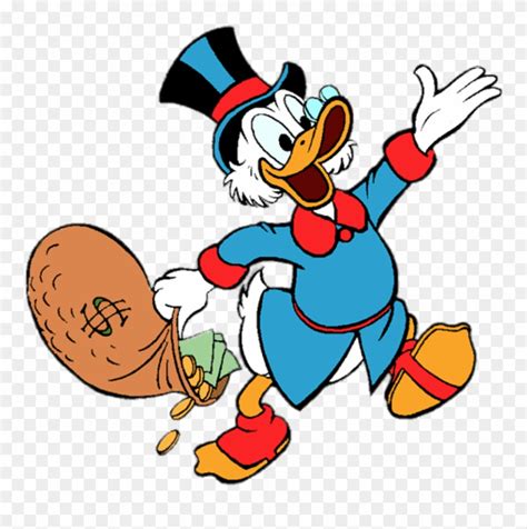 Free Png Download Ducktales Scrooge Mcduck Holding Clipart (#2907221) - PinClipart