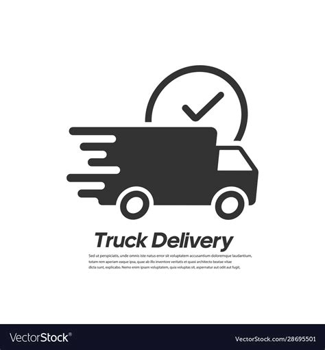 Fast delivery truck icon Royalty Free Vector Image