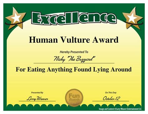 Top 10 List | Funny awards, Funny employee, Funny employee awards