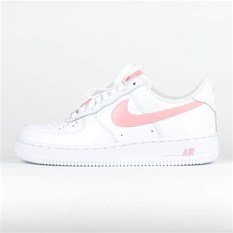 Nike Air Force White Custom 'Pink Terry-Cloth' Edition ...