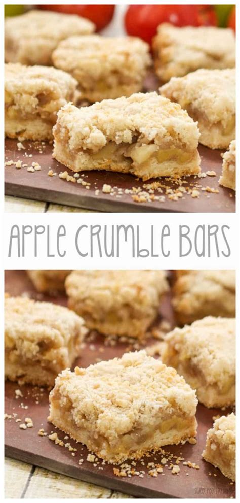 Easy Apple Crumble Bars with apple topping - Sweet Pea's Kitchen