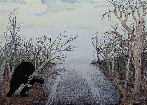 The Road To Nowhere Drawing by Michael Hayter | Saatchi Art