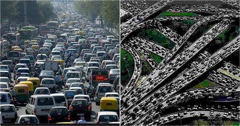 Check Out These Horrific Images Of The World's Biggest Traffic Jams