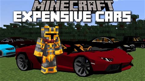 Minecraft EXPENSIVE CARS MOD / RIDE AROUND HELPING YOUTUBERS ...