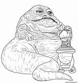 Jabba The Hutt Star Wars Episode VI Return Of Jedi Coloring Page  sketch template