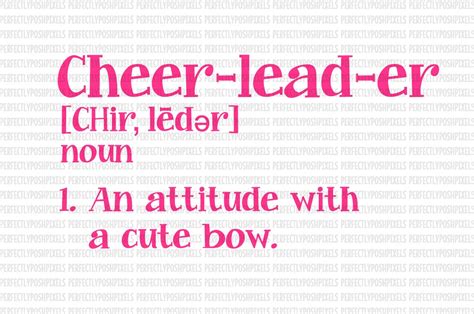 Cheerleader Definition SVG Cheerleader Sports Megaphone Cricut | Etsy