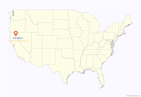 Map of Old Station CDP