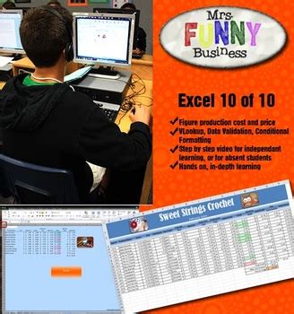 Microsoft Excel 2010 Video Tutorial Lesson 10 of 10 by Mrs Funny Business