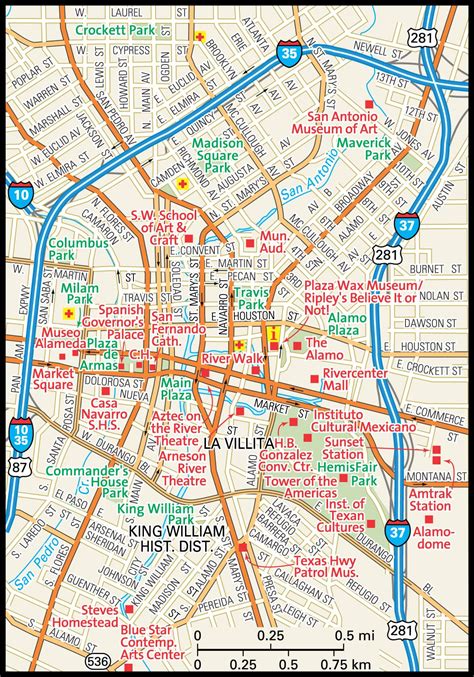 San Antonio Map - Guide to San Antonio, Texas