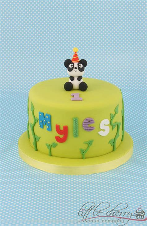 Baby Panda Birthday Cake - Decorated Cake by Little - CakesDecor