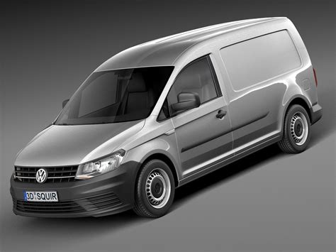 Volkswagen Caddy Maxi Van 2016 3D Model .max .obj .3ds .fbx .c4d .lwo .lw .lws - CGTrader.com