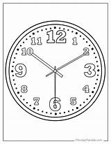 20 Clock Coloring Pages Free PDF Printables sketch template