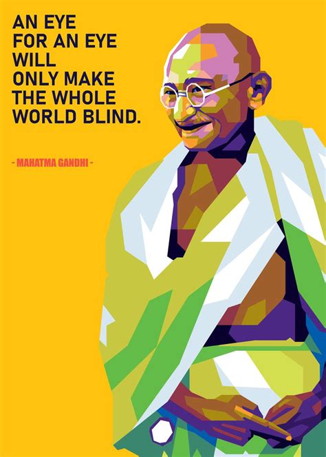 'Mahatma Gandhi Quotes' Poster, picture, metal print, paint by Erick ...