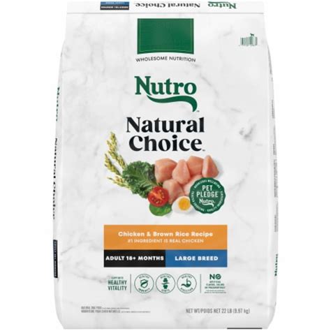 NUTRO NATURAL CHOICE Chicken & Brown Rice Dog Kibble Large Breed Adult ...