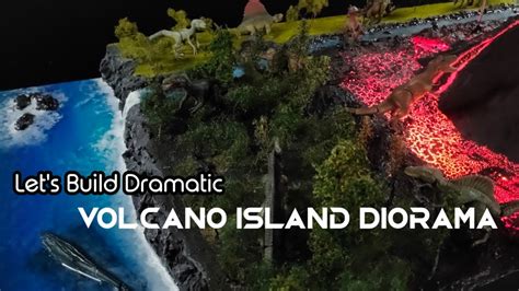 How to Build a Dramatic Volcano Diorama with Flowing Lava - YouTube