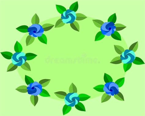 Blue Flowers on a Pastel Background. Vector Hand Drawing, for Printing on Stationery Products ...