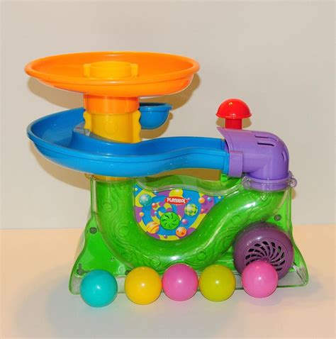 PLAYSKOOL BUSY BALL POPPER w/5 BALLS Musical Air Powered Baby Toddler Toy | #1832562816