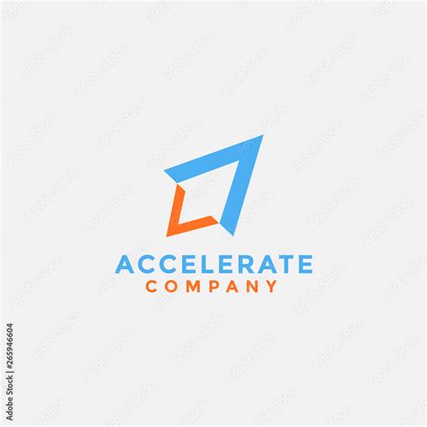 modern minimalist accelerate rocket logo icon vector template on white background Stock Vector ...