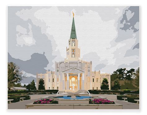 Houston Texas Temple – LDS Paint By Numbers