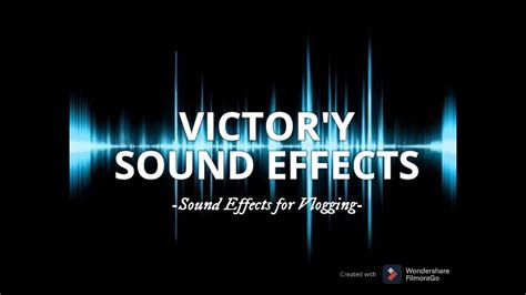 Victory Sound Effects( Sound Effects)for Vlogging - YouTube