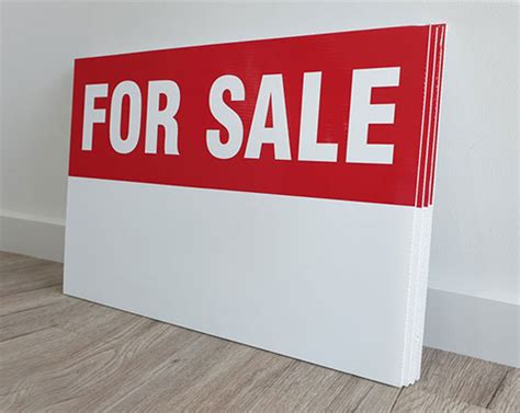 Factory Price Custom Corflute Signs Printing, Offer Samples