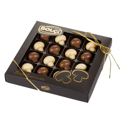 Mushroom Shaped Chocolate, 16 pieces, 240g - Online Turkish Shop