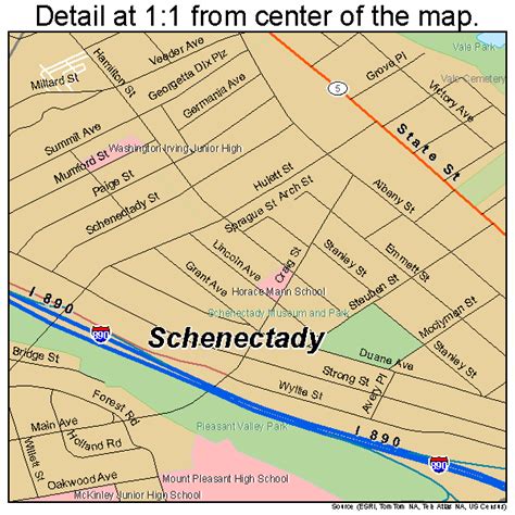 Schenectady New York Street Map 3665508