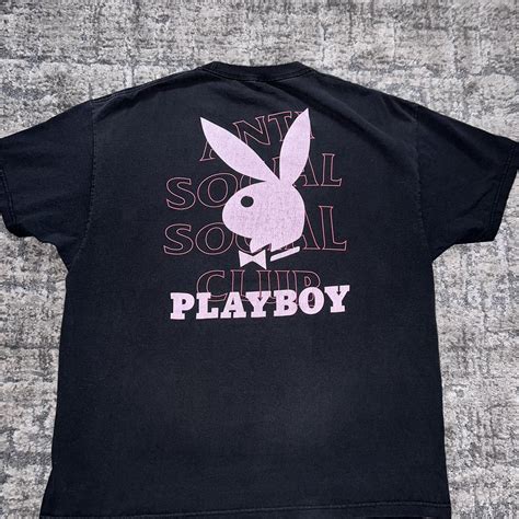 Anti Social Social Club Men's Black and Pink T-shirt | Depop